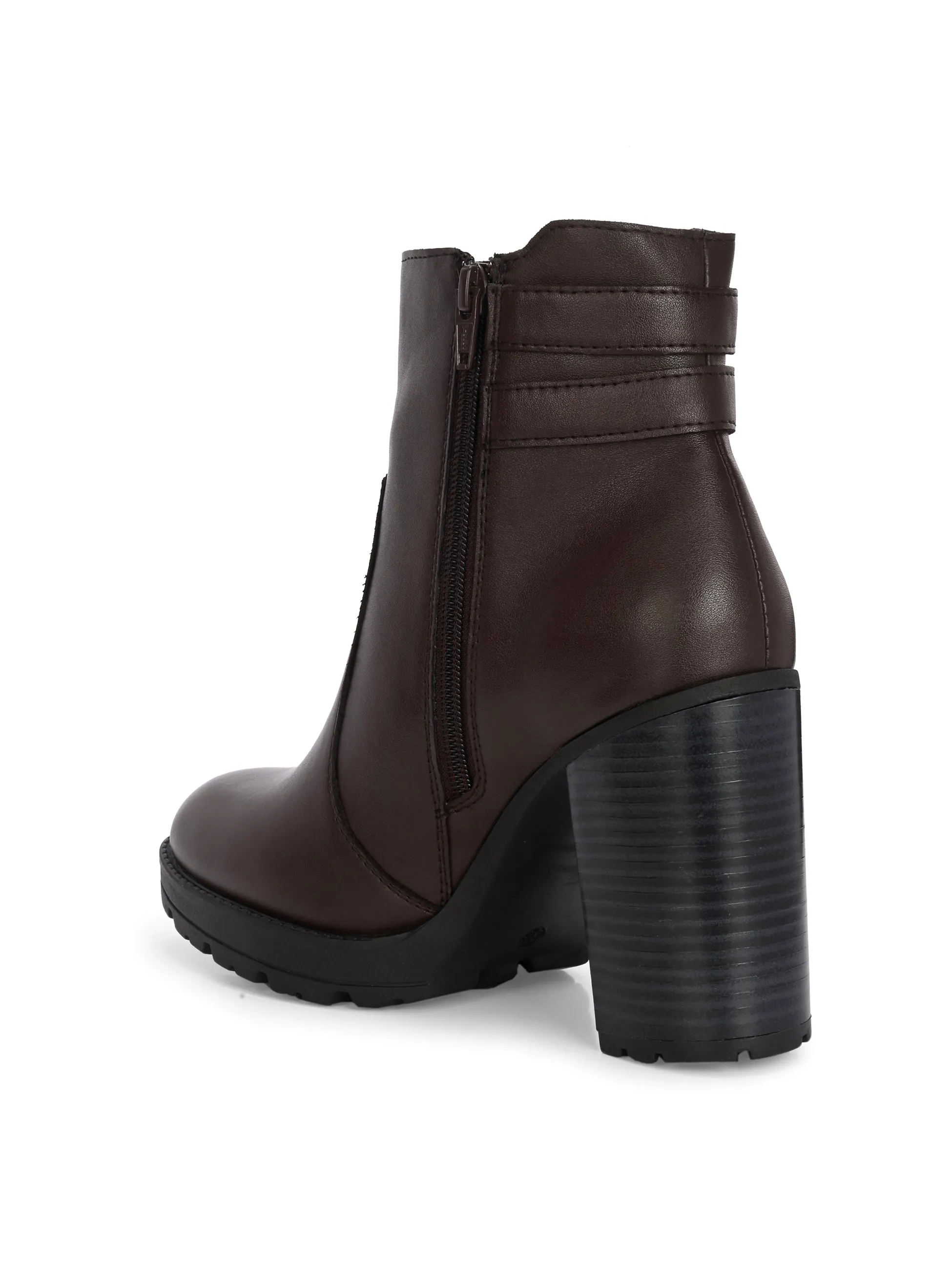 Midnight High-Heeled Ankle Boot For Women