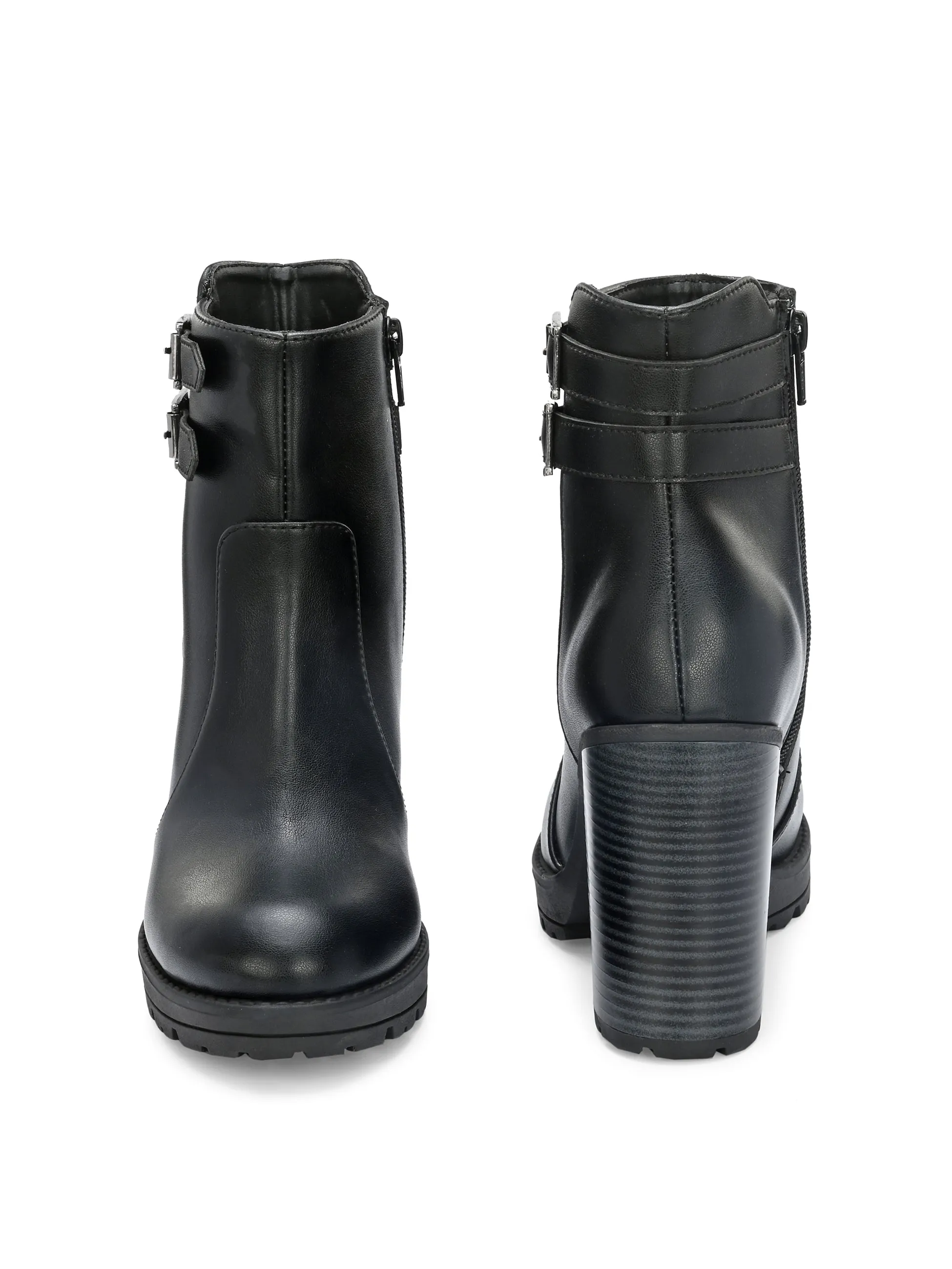 Midnight High-Heeled Ankle Boot For Women