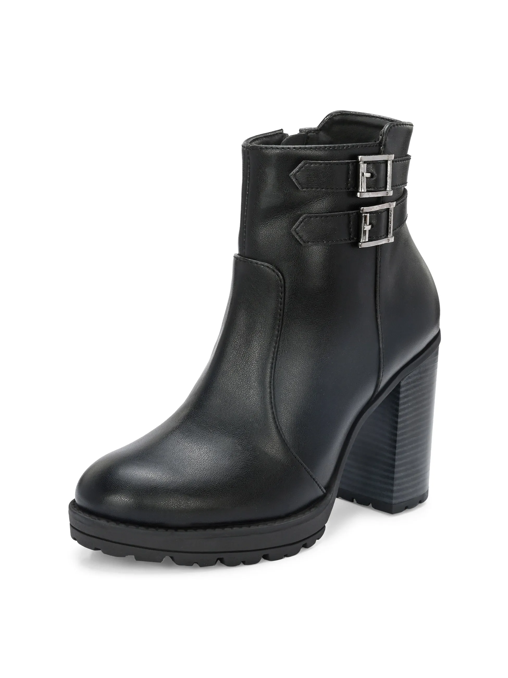 Midnight High-Heeled Ankle Boot For Women