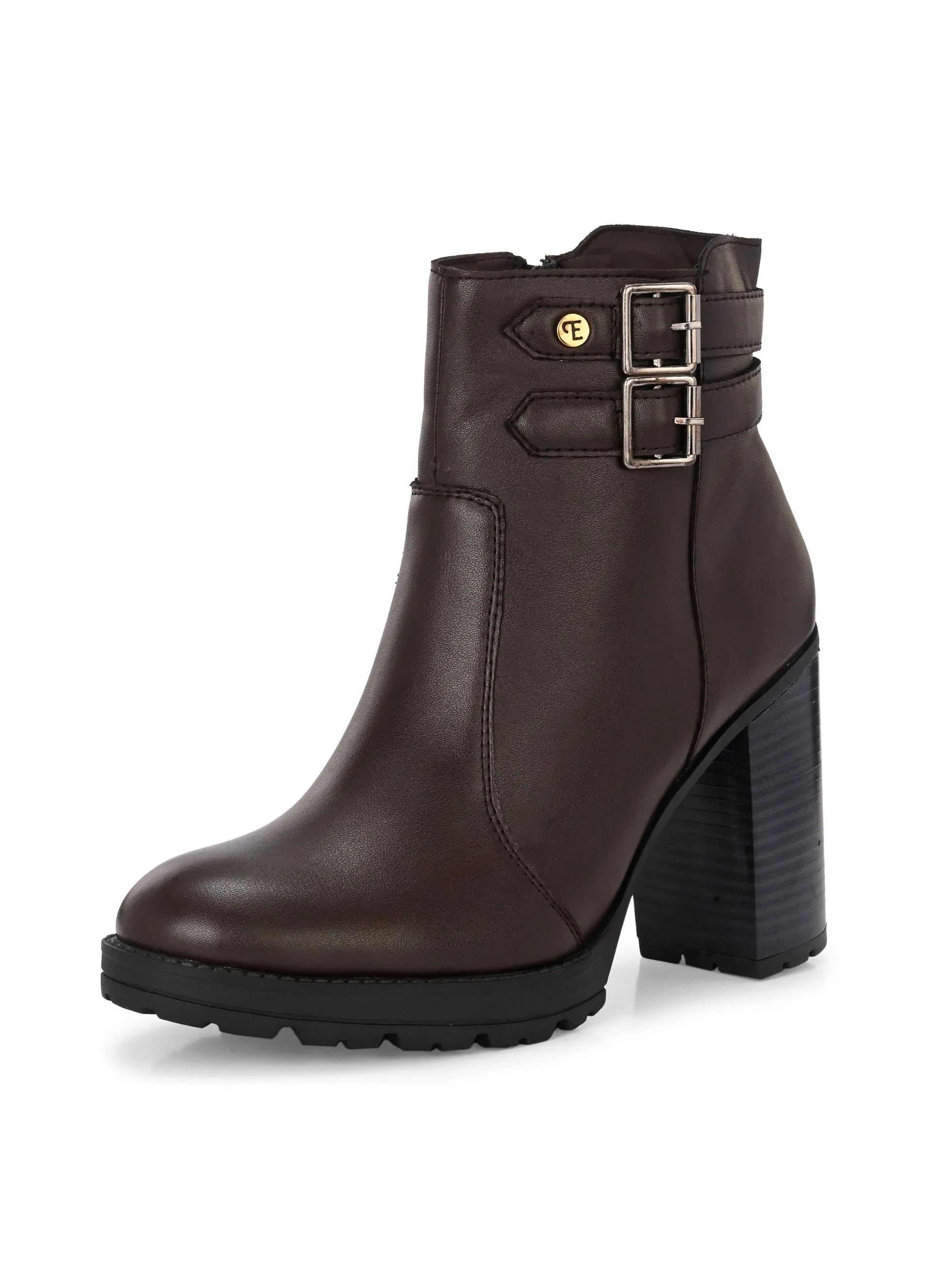 Midnight High-Heeled Ankle Boot For Women