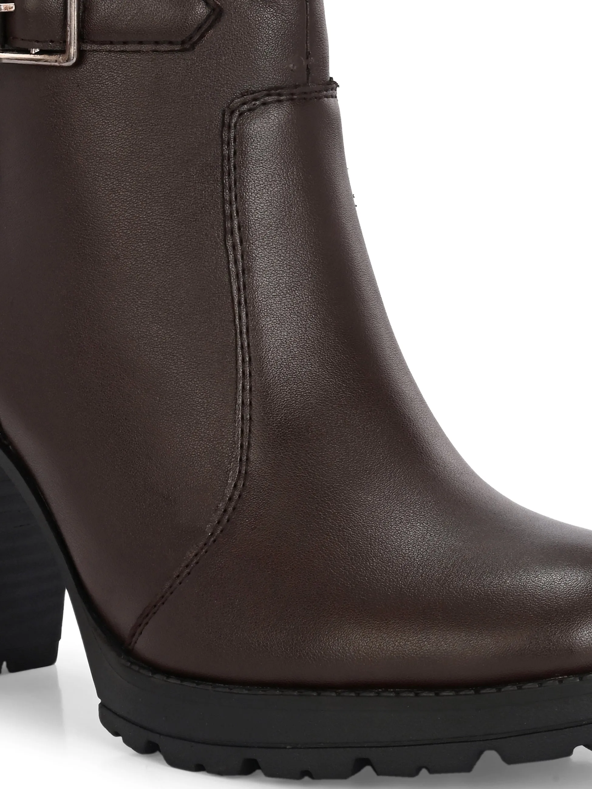 Midnight High-Heeled Ankle Boot For Women