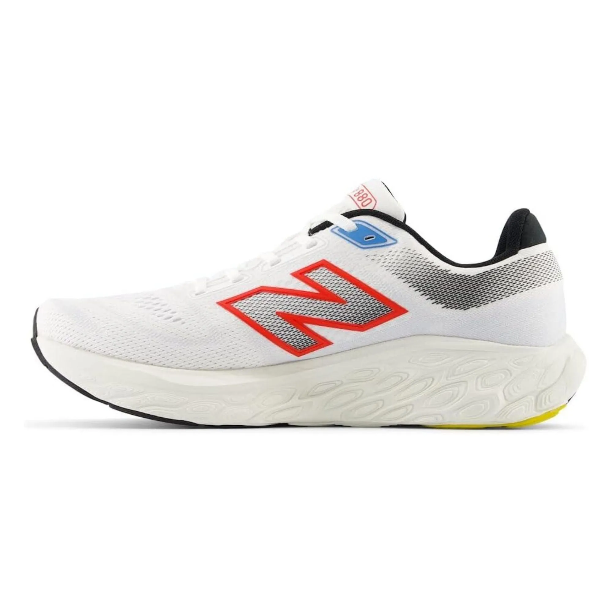 New Balance Men's Fresh Foam X 880v14 White/Neo Flame/Black