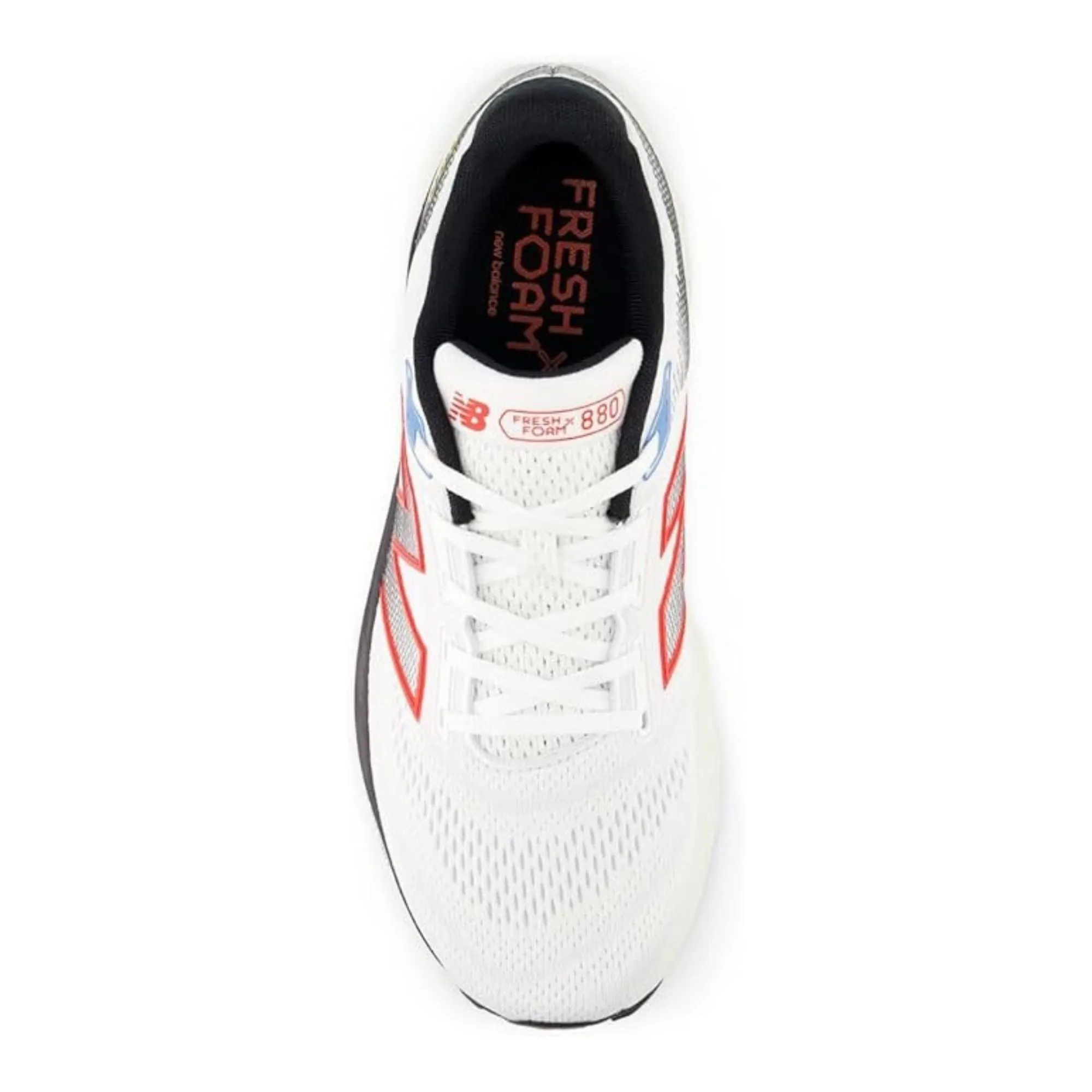 New Balance Men's Fresh Foam X 880v14 White/Neo Flame/Black