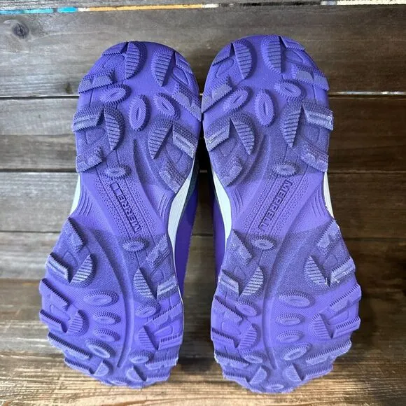 New Big Kids Merrell Moab Speed Gray‎ Mid Waterproof Ankle Hiking Boots Size 6 Y