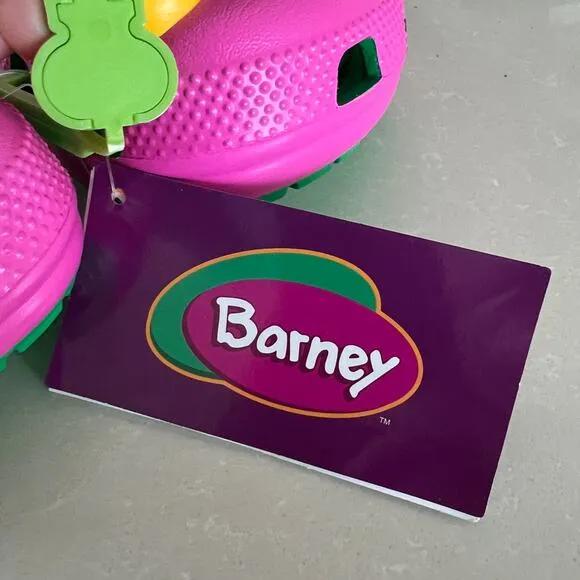 NEW CROCS Classic Barney Clogs Sz 5 Big Kids 7 Women Rare Limited Edition