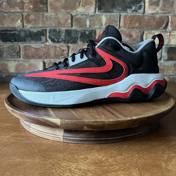 Nike Giannis Immortality 3 Men's 10.5 Bred Black University Red Shoes Sneakers