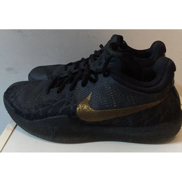 Nike Kobe Mamba Rage Gold Stars Black‎ Sneakers Men's Size 8 US