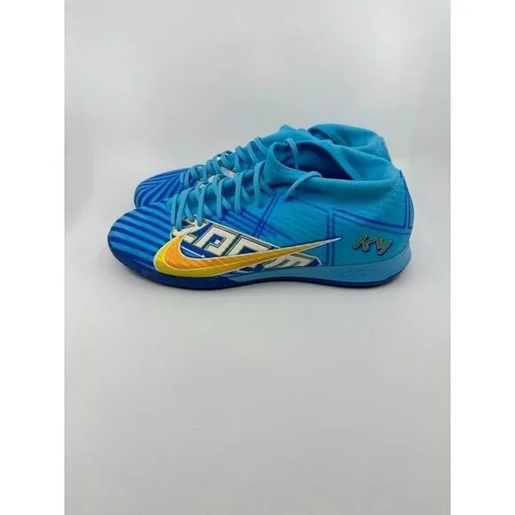 Nike Zoom Mercurial Superfly 9 KM IC Soccer Shoes Blue DO9346-400 Men's Size 11