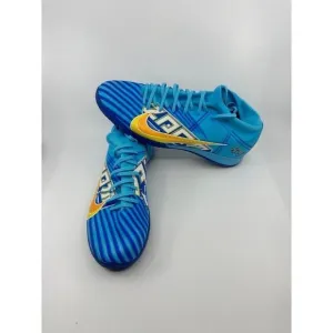 Nike Zoom Mercurial Superfly 9 KM IC Soccer Shoes Blue DO9346-400 Men's Size 11