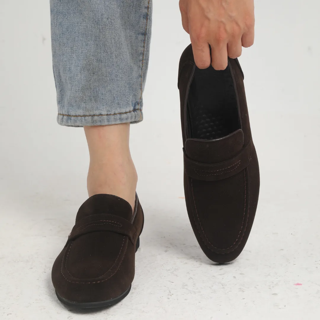 OLD MONEY - SUEDE STRAP LOAFERS