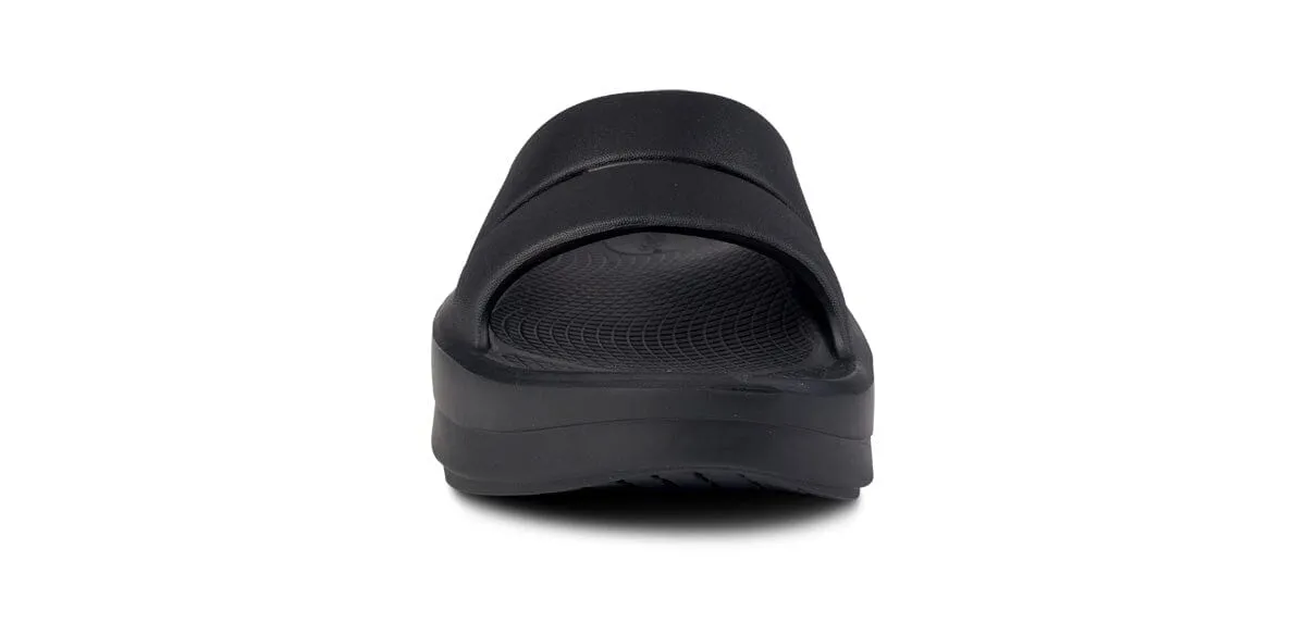 OOFOS Women's OOmega OOahh Sandal - Black
