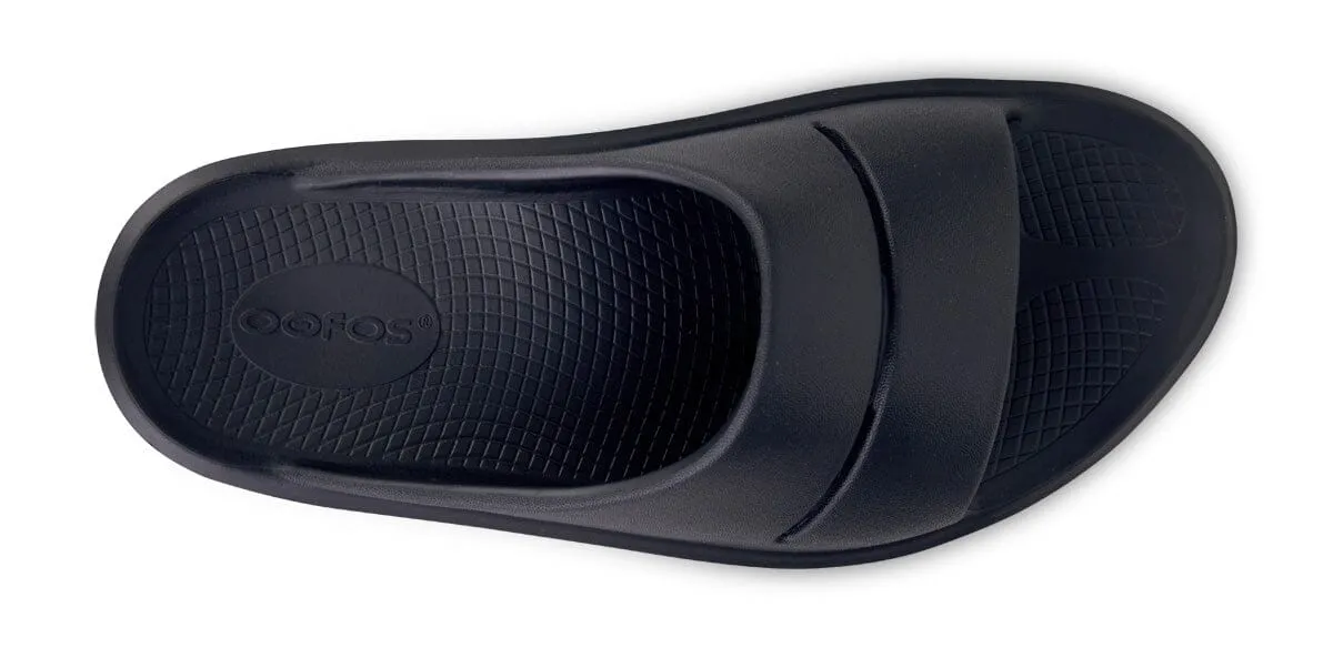 OOFOS Women's OOmega OOahh Sandal - Black