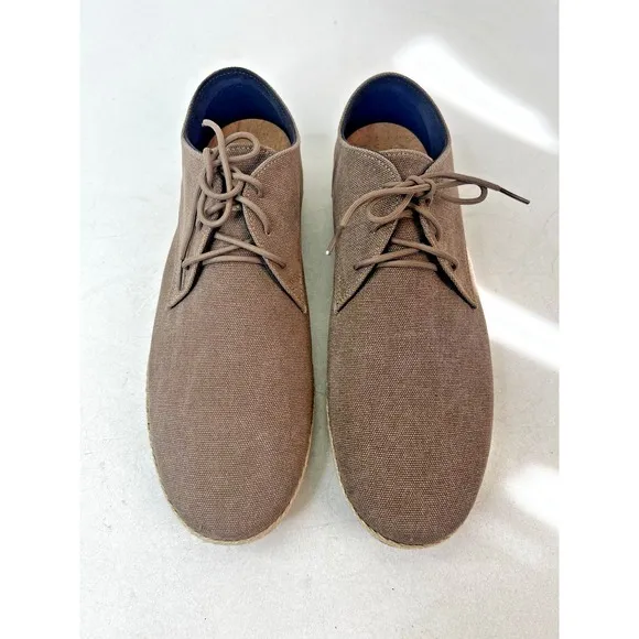 Patara Nomad Shoes Lace Up Casual Suede Sneakers Eco Brown Kona Men's Size 13