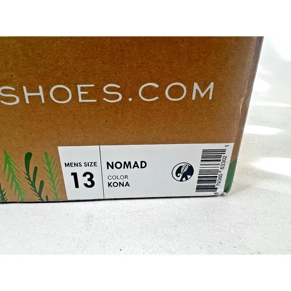 Patara Nomad Shoes Lace Up Casual Suede Sneakers Eco Brown Kona Men's Size 13