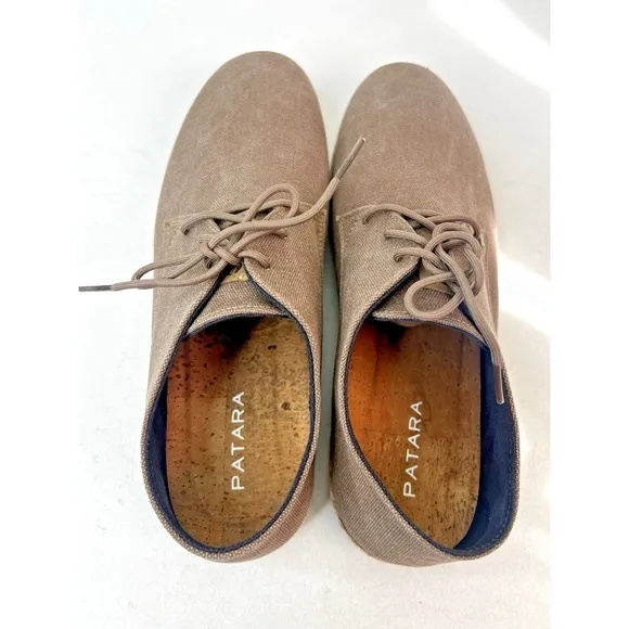 Patara Nomad Shoes Lace Up Casual Suede Sneakers Eco Brown Kona Men's Size 13
