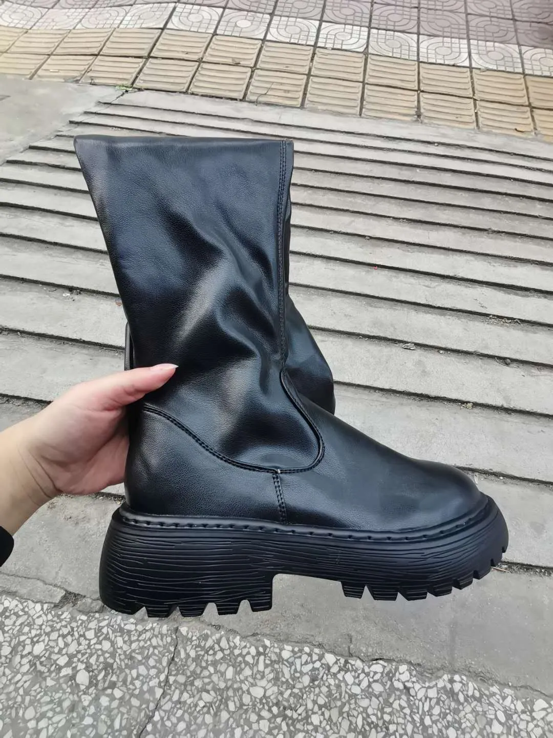 Platform Thigh High Boots Winter