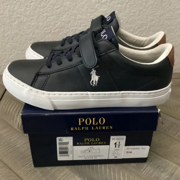 POLO RALPH LAUREN Little Boys Sayer EZ Adjustable Strap Closure Casual S…