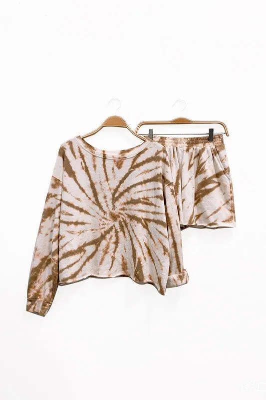 Recycled Cotton Vintage Tie-Dye Sweat Set