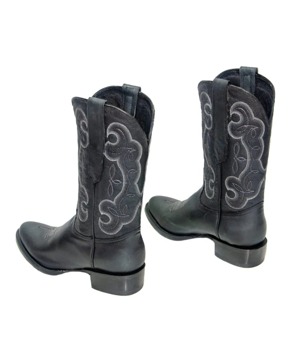 REPARO TX Men’s Liga Black Western Boots Black Top