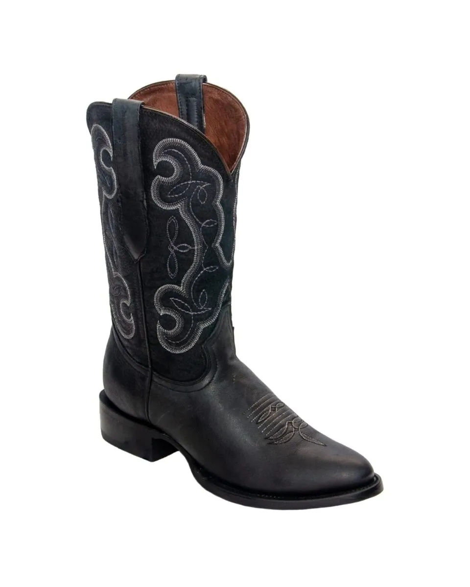 REPARO TX Men’s Liga Black Western Boots Black Top