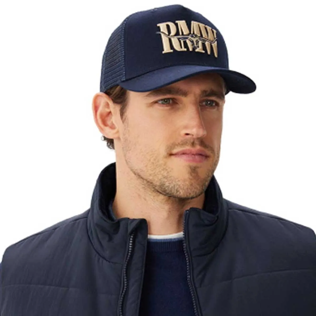 RM WILLIAMS Steershead Trucker Cap - Mens - Navy