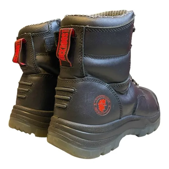ROCKROOSTER Kimberly/Kensington Black Leather Steel Toe Work Boots Size 12