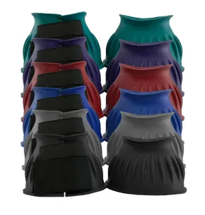 Rubber Bell Boots in various colors with Double Velcro Closure. Medium Size.