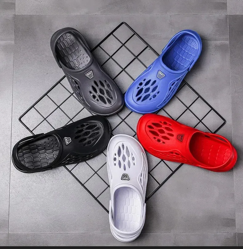 Sandales de plage été 2024 / Summer Quick Dry Flat Classical Men Women Clogs Plus Size 36-49