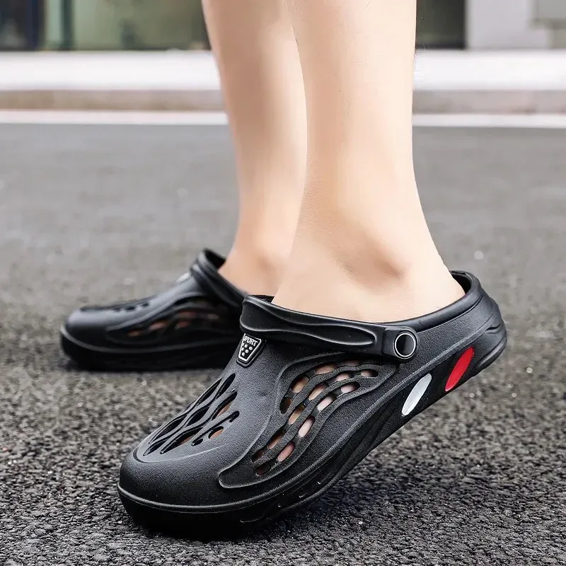Sandales de plage été 2024 / Summer Quick Dry Flat Classical Men Women Clogs Plus Size 36-49
