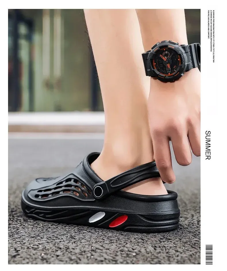 Sandales de plage été 2024 / Summer Quick Dry Flat Classical Men Women Clogs Plus Size 36-49