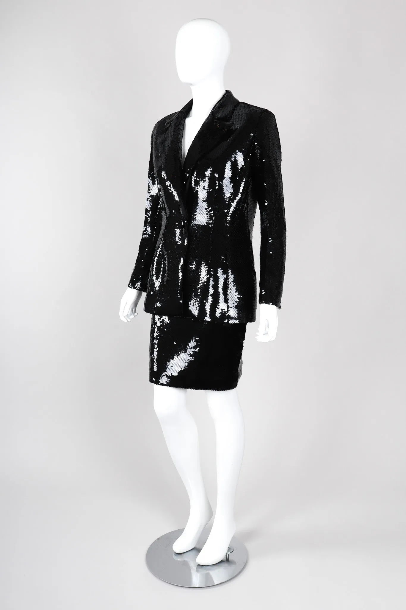 Sequin Jacket & Skirt Suit