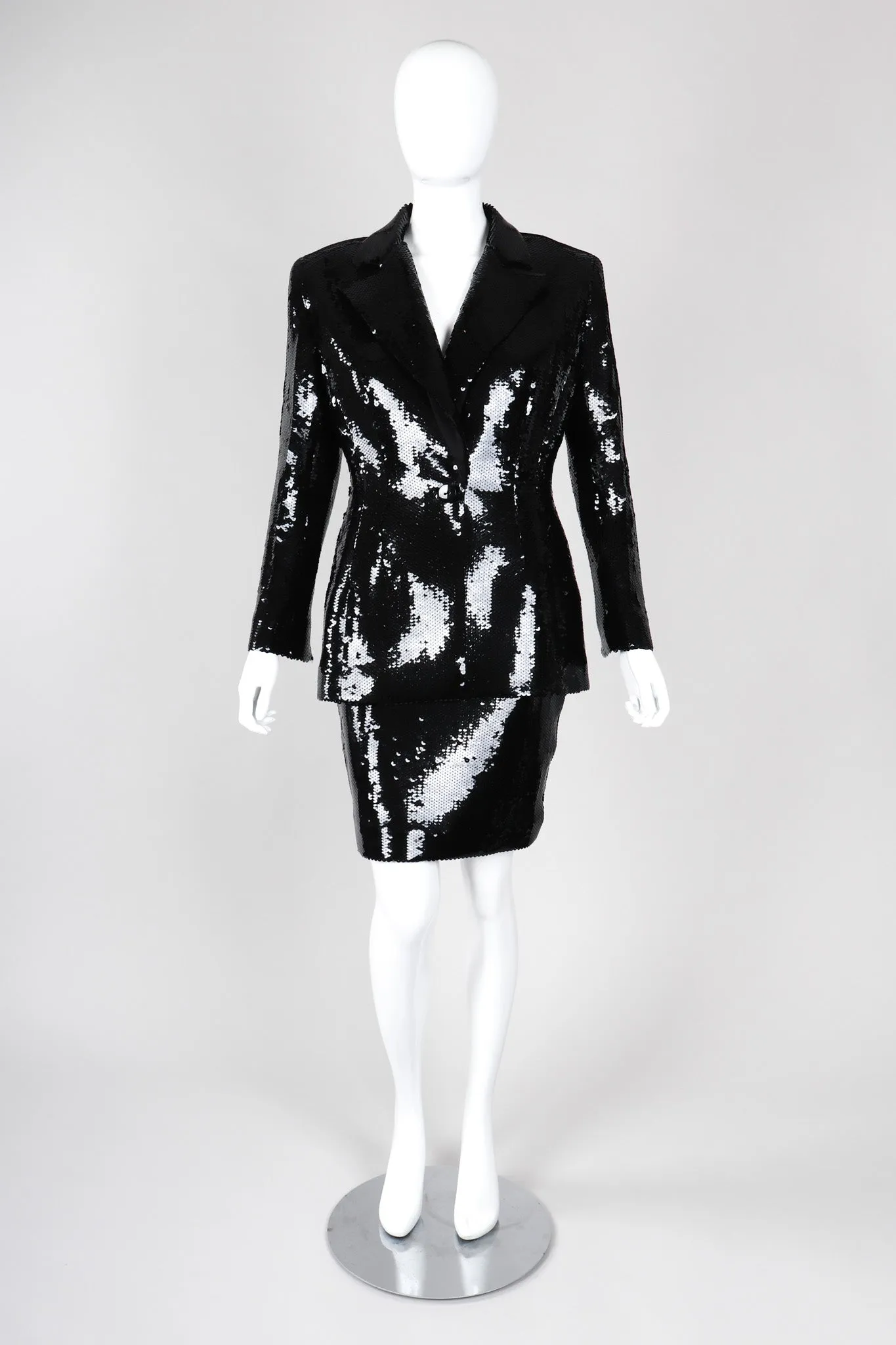 Sequin Jacket & Skirt Suit