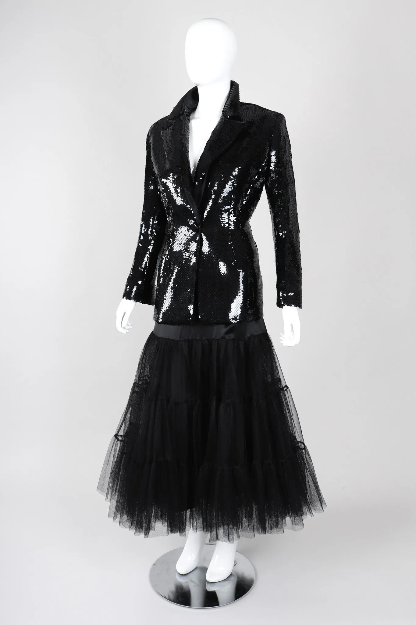 Sequin Jacket & Skirt Suit