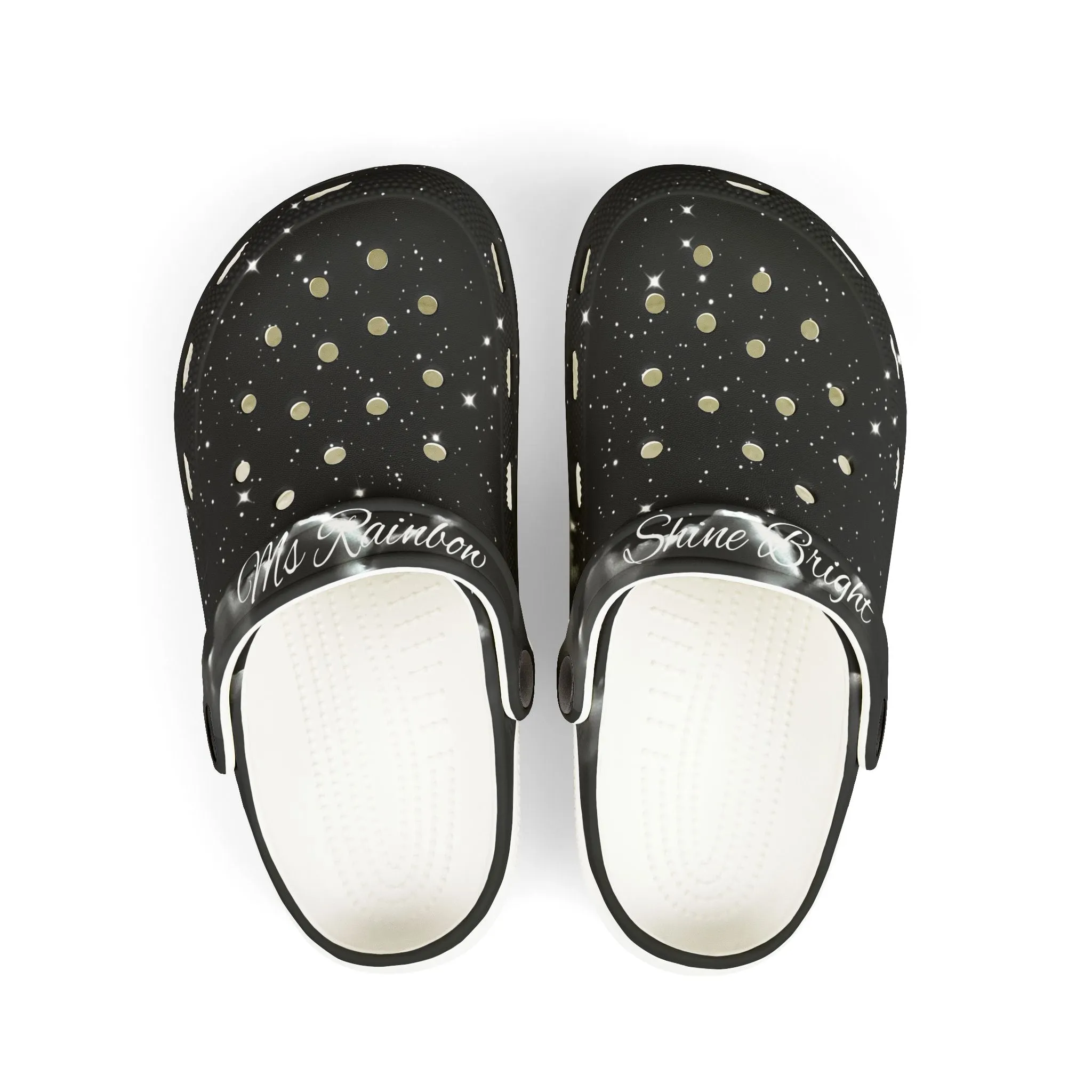 Shine Bright Kids' Foam Clogs - Fun and Stylish Footwear for Playtime (Dancing Stars)