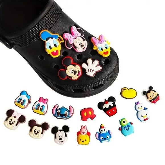 Shoe Charms, 28 pcs, Crocs, Disney, NEW, Unisex