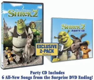 Shrek 2 DVD / Shrek 2 Party CD (Widescreen) (Free Shipping)