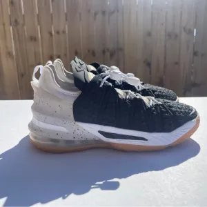 Size 5Y (GS) - Nike LeBron 18 Low Black White Gum