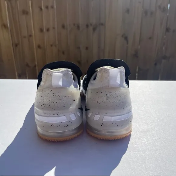 Size 5Y (GS) - Nike LeBron 18 Low Black White Gum