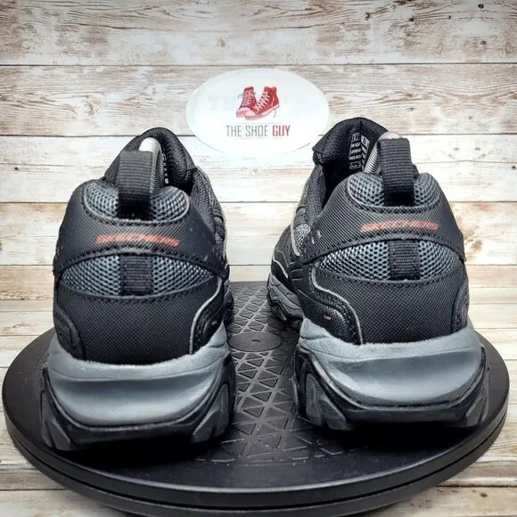 Skechers After Burn Men's Size 8 Black Slip On Athletic Shoes