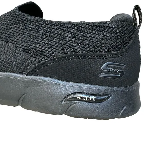 Skechers  Arch Fit Refine Slip On Sneakers Women 8.5 EU 38 Black Comfort Casual
