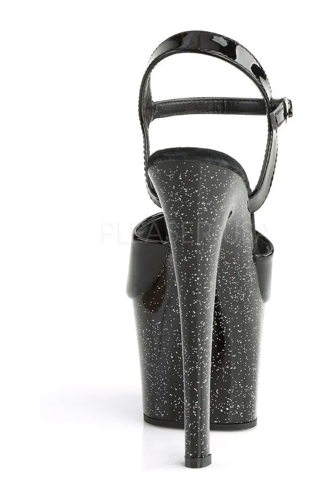 SKY-309MG Platform Sandal  | Black Patent