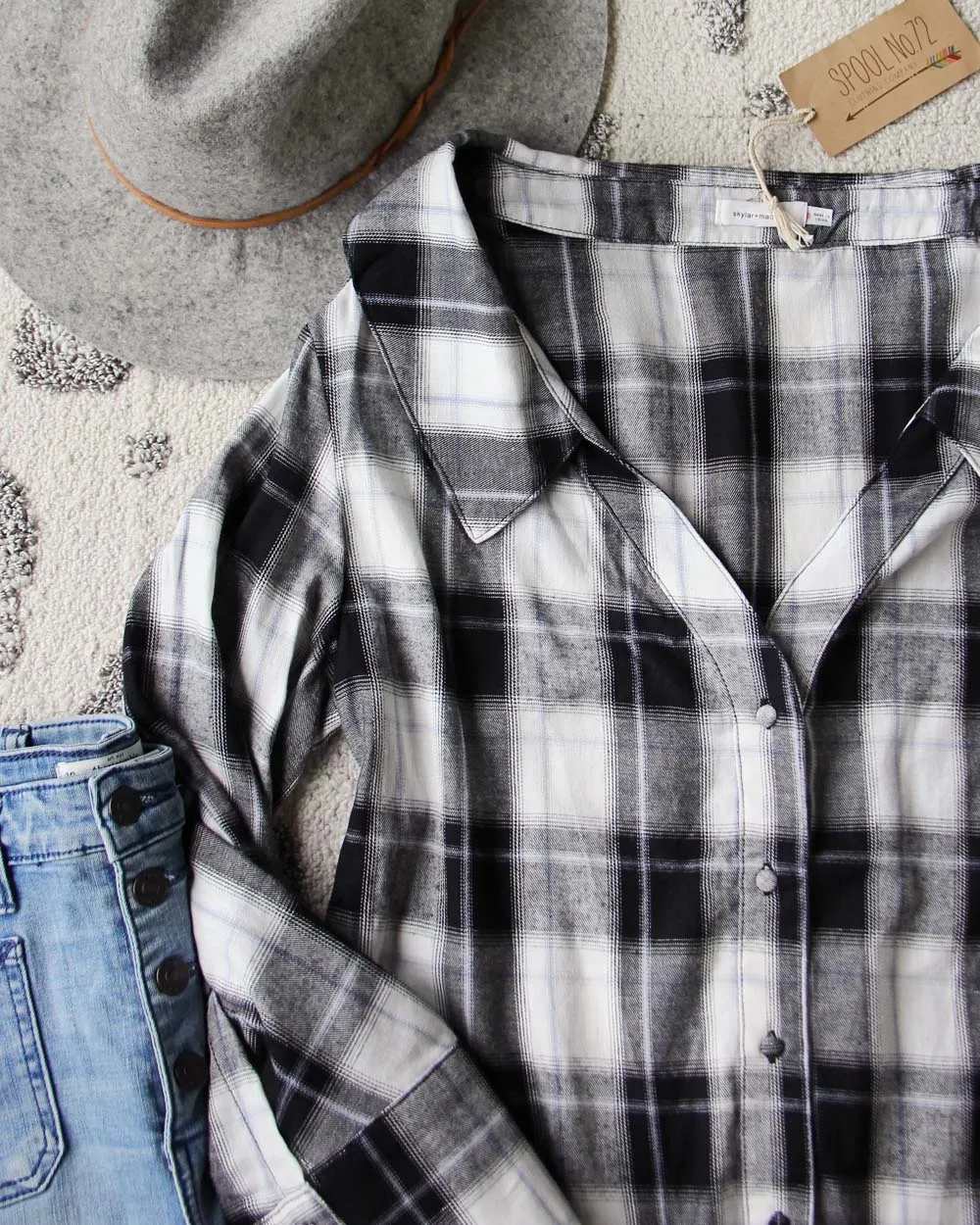 Skylar Plaid Top