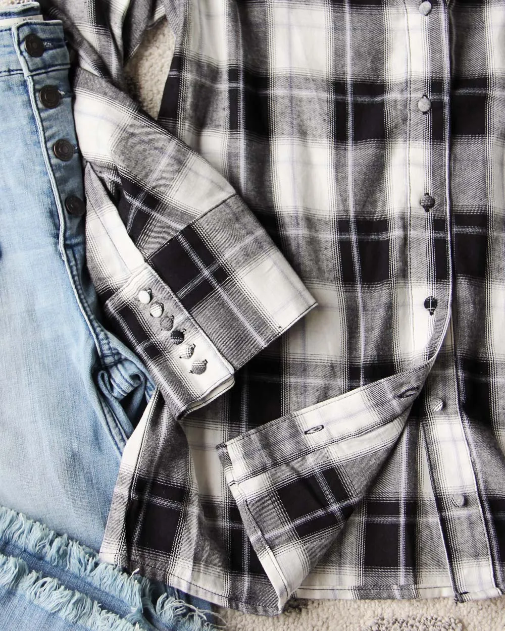 Skylar Plaid Top