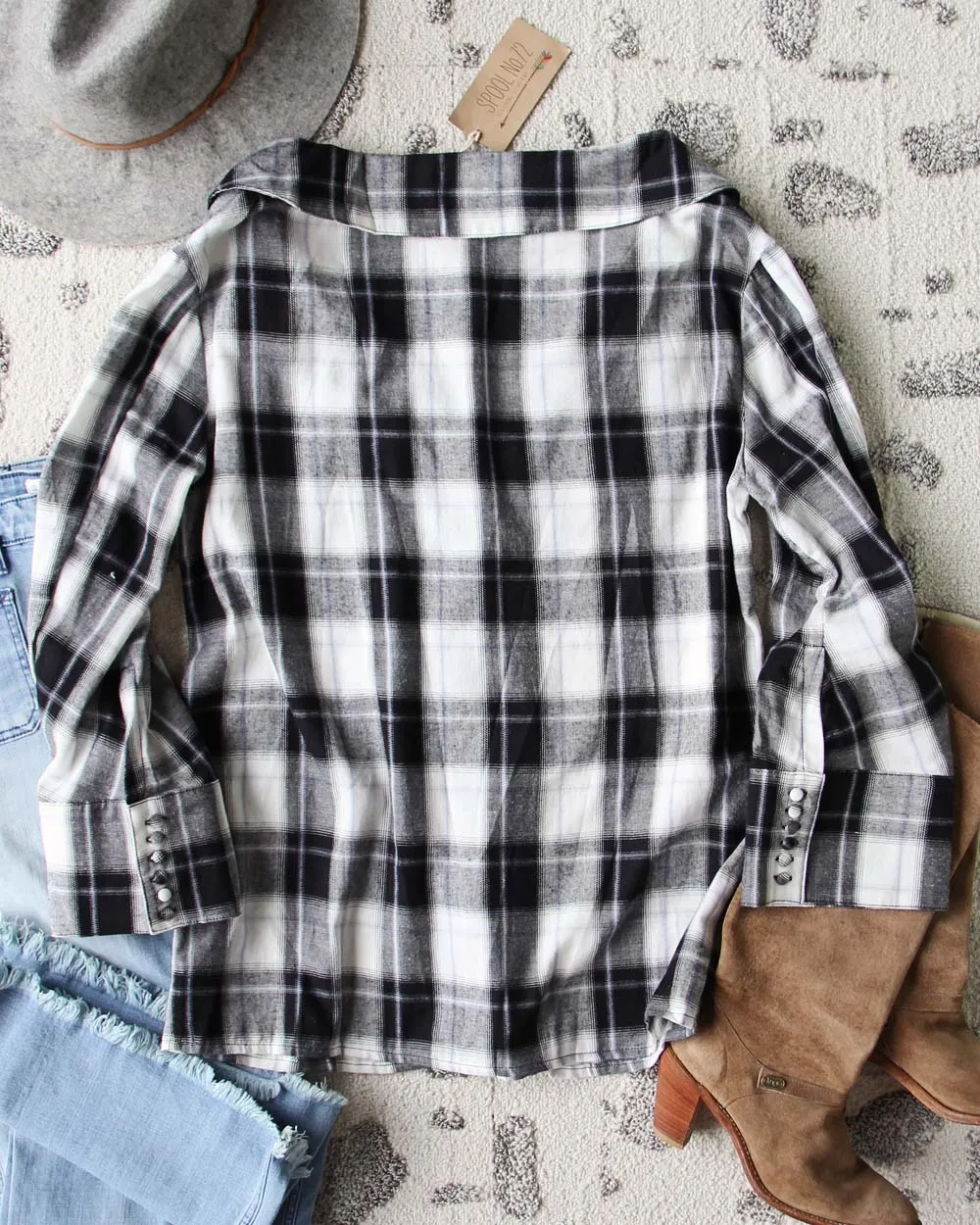 Skylar Plaid Top