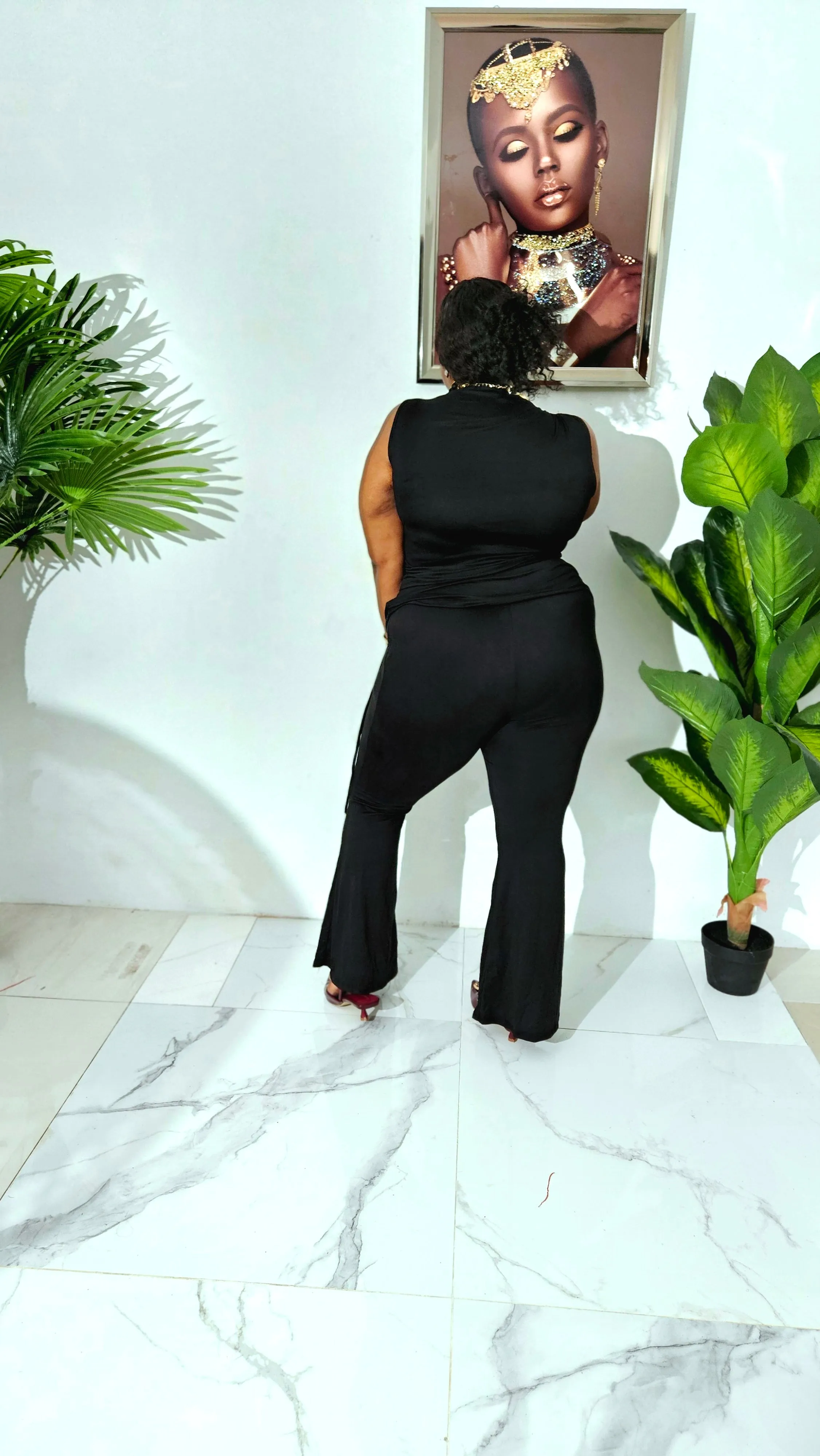 Sleek Motion Pants Set || Black