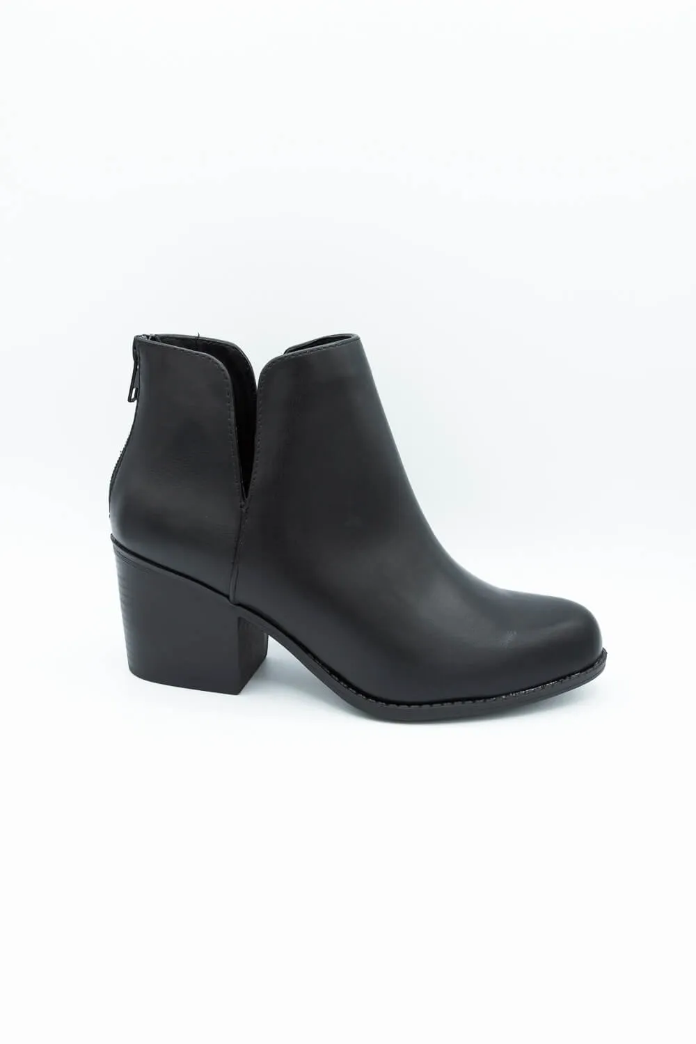 Soda Inbound Split Booties for Women in Black | INBOUND-S BLACK