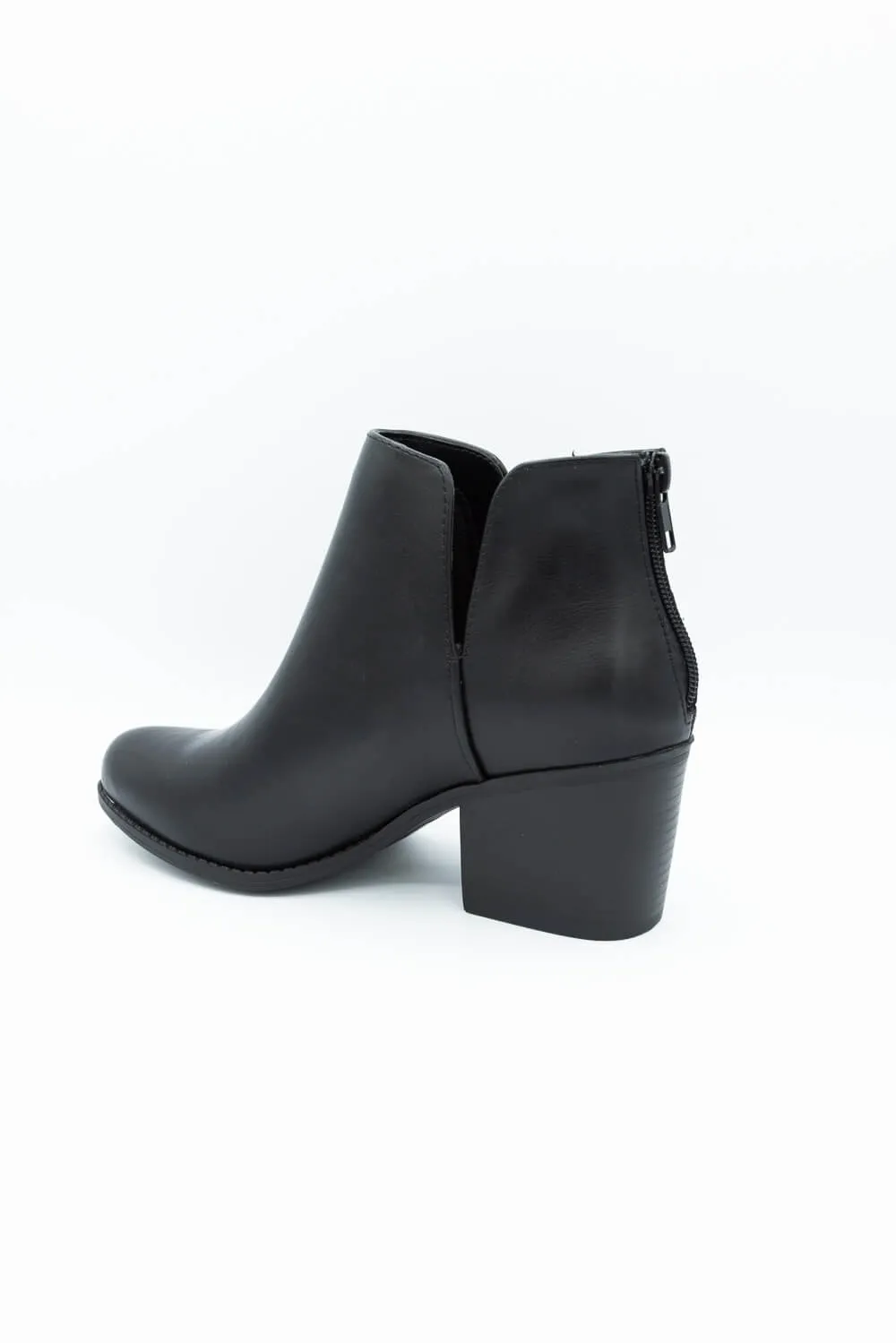 Soda Inbound Split Booties for Women in Black | INBOUND-S BLACK