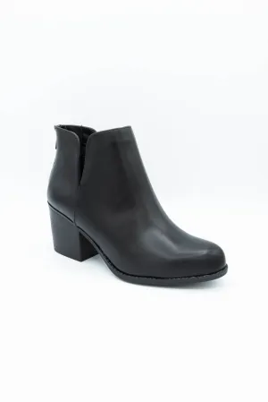 Soda Inbound Split Booties for Women in Black | INBOUND-S BLACK