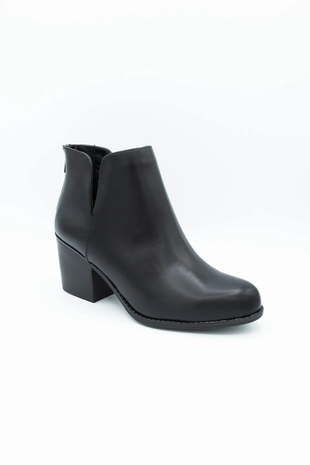 Soda Inbound Split Booties for Women in Black | INBOUND-S BLACK