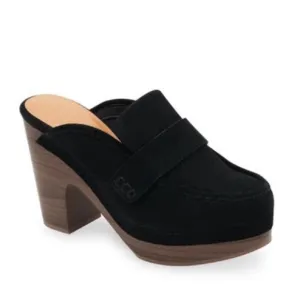 Splendid Vina Black Suede Clogs